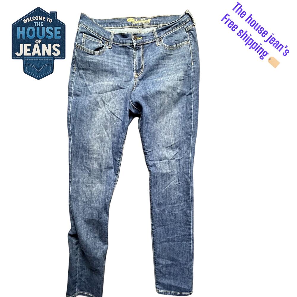 Old Navy Sweetheart Women's Jeans Size 10 Long – Blue Stretch Denim Mid Rise